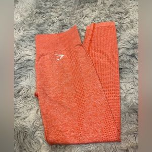 Gymshark Orange Full Length Leggings Size Small